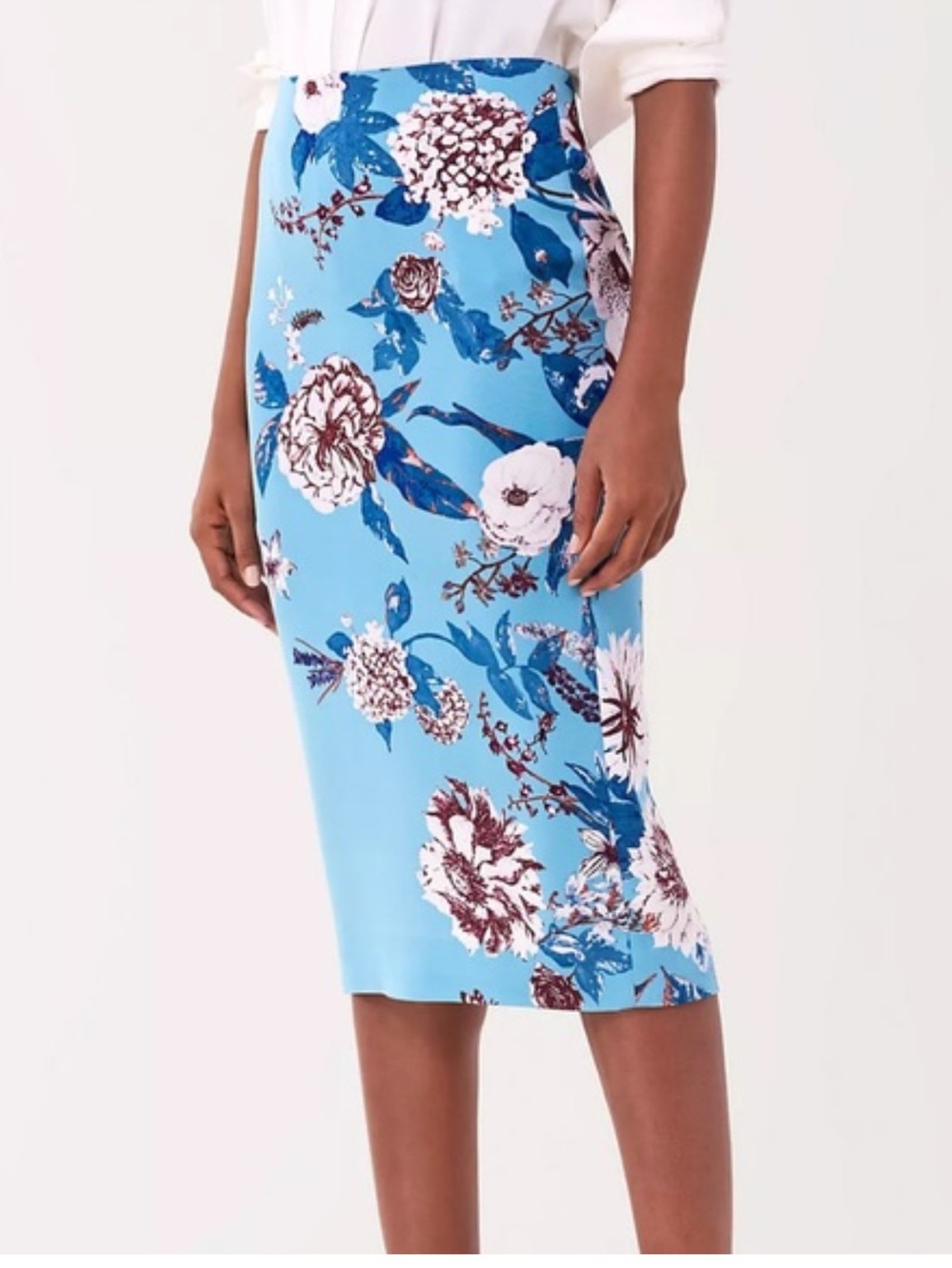 Diane Von Furstenberg Kara Lirai Lilac Rain Skirt Size 6